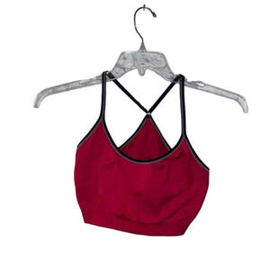 Women’s Hot Pink racer back adjustable sports bra Barely There Large
